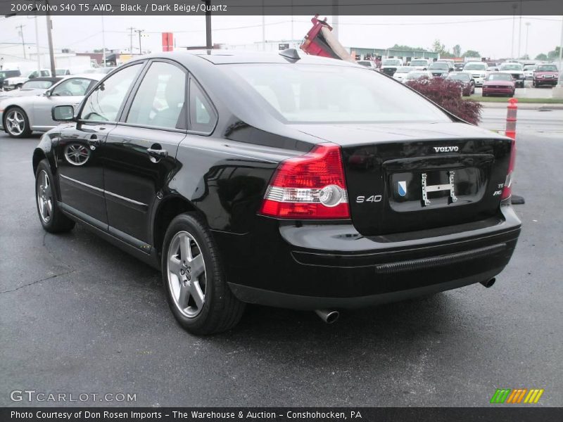 Black / Dark Beige/Quartz 2006 Volvo S40 T5 AWD