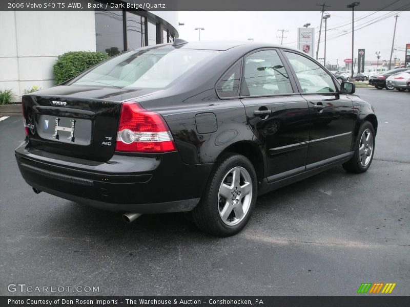 Black / Dark Beige/Quartz 2006 Volvo S40 T5 AWD