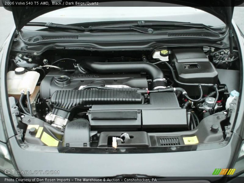 Black / Dark Beige/Quartz 2006 Volvo S40 T5 AWD