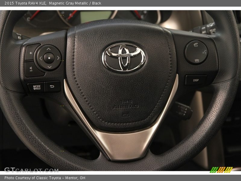 Magnetic Gray Metallic / Black 2015 Toyota RAV4 XLE