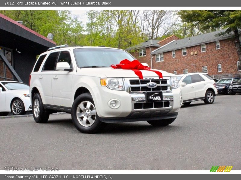 White Suede / Charcoal Black 2012 Ford Escape Limited V6