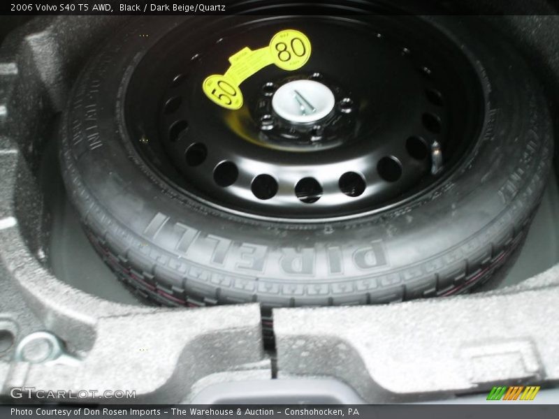 Black / Dark Beige/Quartz 2006 Volvo S40 T5 AWD