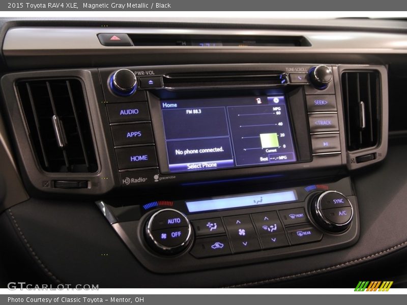 Magnetic Gray Metallic / Black 2015 Toyota RAV4 XLE