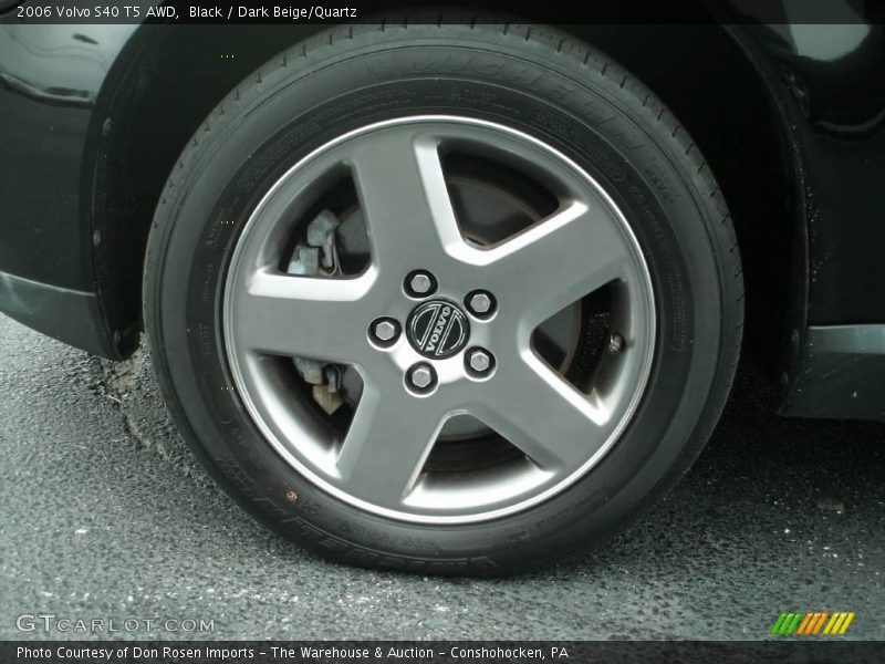 Black / Dark Beige/Quartz 2006 Volvo S40 T5 AWD