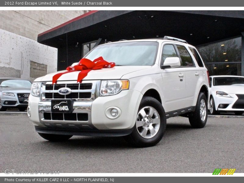 White Suede / Charcoal Black 2012 Ford Escape Limited V6