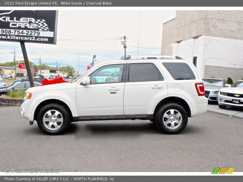 White Suede / Charcoal Black 2012 Ford Escape Limited V6