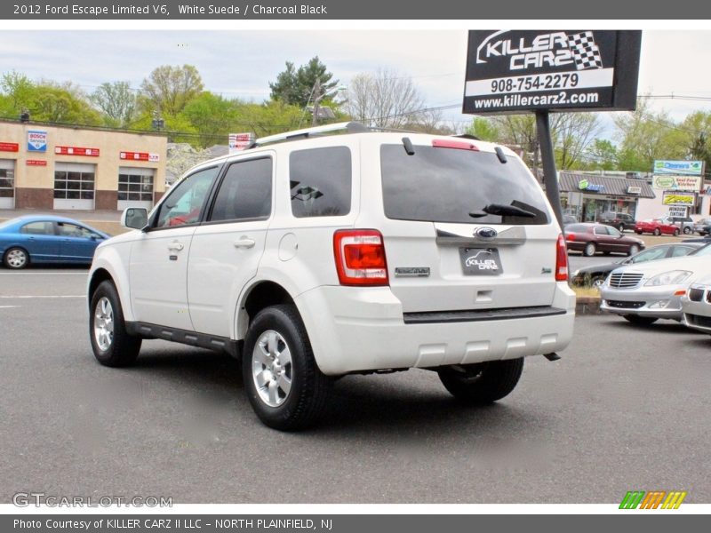 White Suede / Charcoal Black 2012 Ford Escape Limited V6
