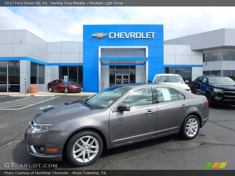 Sterling Grey Metallic / Medium Light Stone 2012 Ford Fusion SEL V6