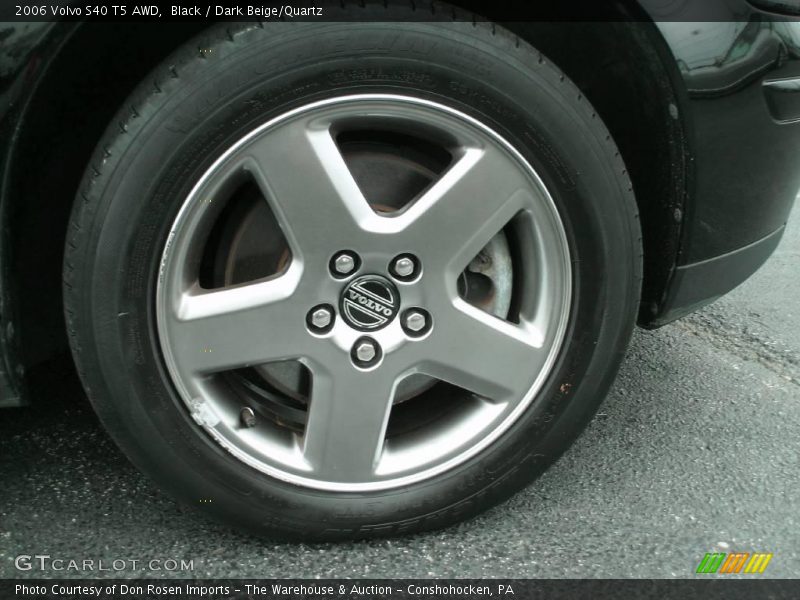 Black / Dark Beige/Quartz 2006 Volvo S40 T5 AWD