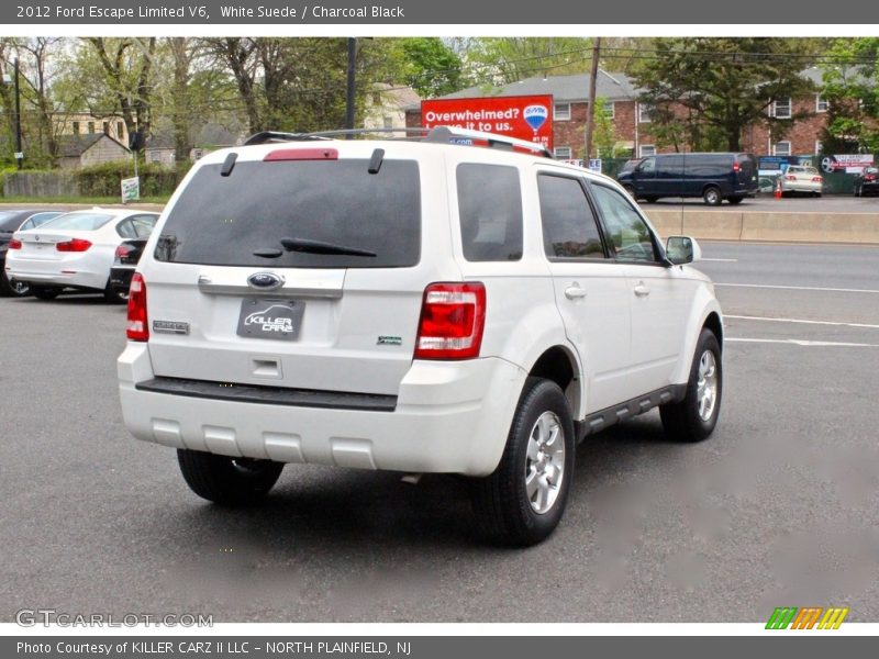 White Suede / Charcoal Black 2012 Ford Escape Limited V6