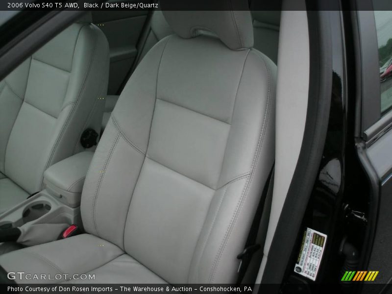 Black / Dark Beige/Quartz 2006 Volvo S40 T5 AWD