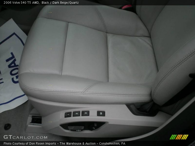 Black / Dark Beige/Quartz 2006 Volvo S40 T5 AWD