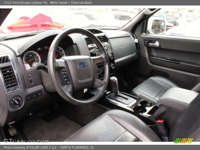 White Suede / Charcoal Black 2012 Ford Escape Limited V6