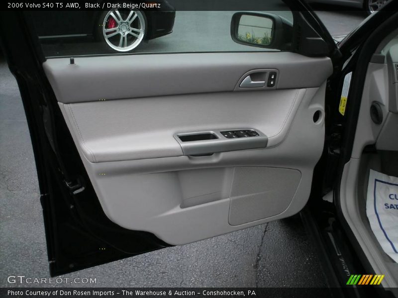 Black / Dark Beige/Quartz 2006 Volvo S40 T5 AWD