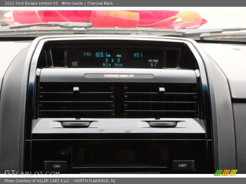 White Suede / Charcoal Black 2012 Ford Escape Limited V6