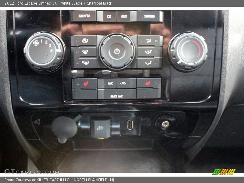 White Suede / Charcoal Black 2012 Ford Escape Limited V6