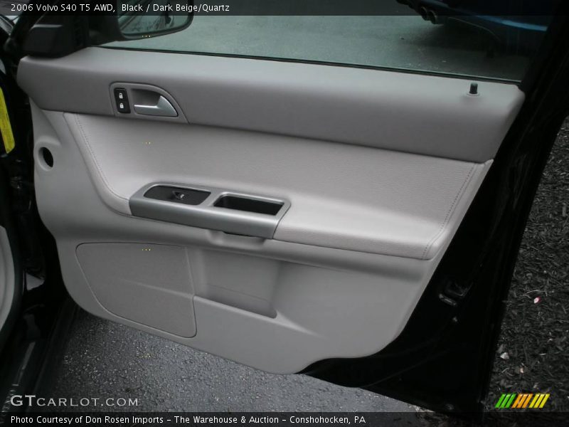 Black / Dark Beige/Quartz 2006 Volvo S40 T5 AWD