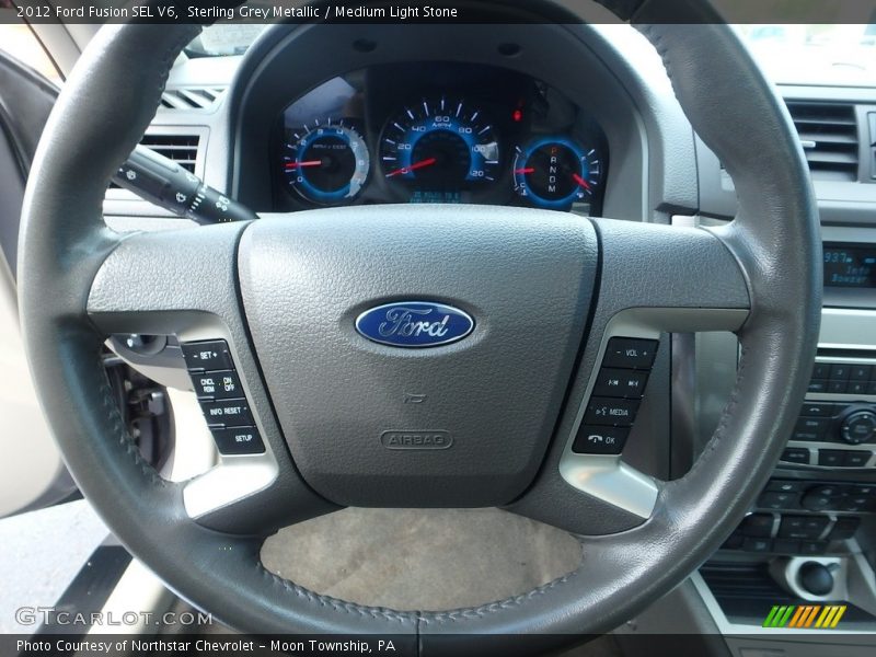 Sterling Grey Metallic / Medium Light Stone 2012 Ford Fusion SEL V6