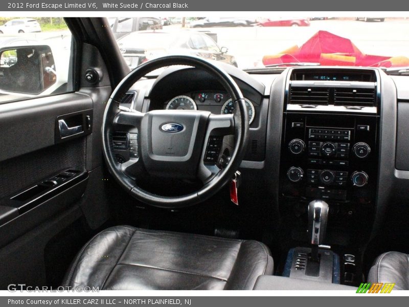 White Suede / Charcoal Black 2012 Ford Escape Limited V6