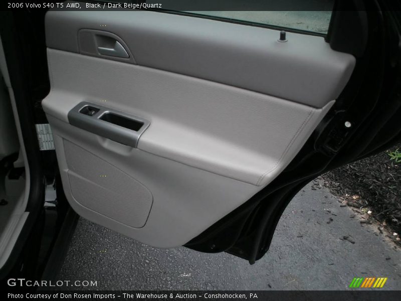 Black / Dark Beige/Quartz 2006 Volvo S40 T5 AWD
