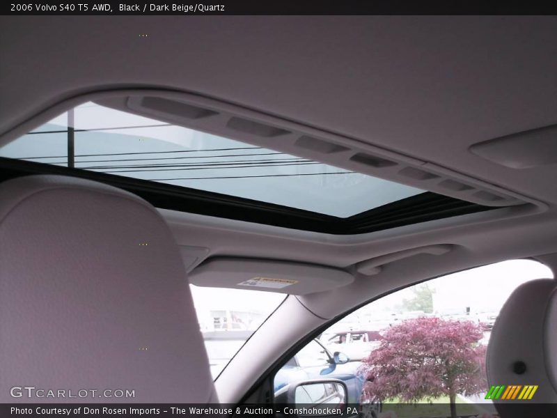 Black / Dark Beige/Quartz 2006 Volvo S40 T5 AWD
