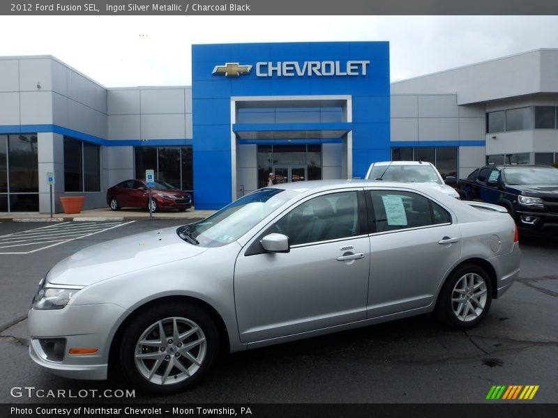 Ingot Silver Metallic / Charcoal Black 2012 Ford Fusion SEL