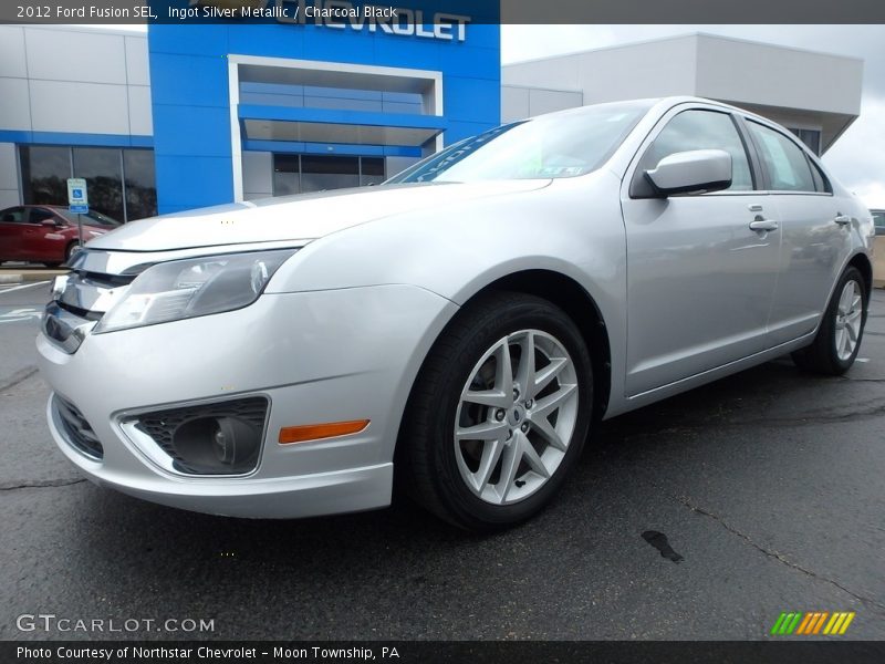 Ingot Silver Metallic / Charcoal Black 2012 Ford Fusion SEL
