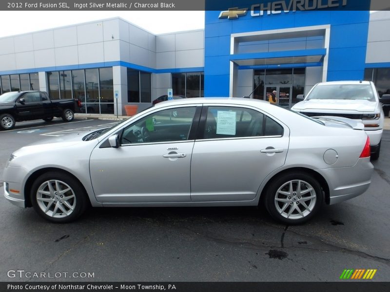 Ingot Silver Metallic / Charcoal Black 2012 Ford Fusion SEL