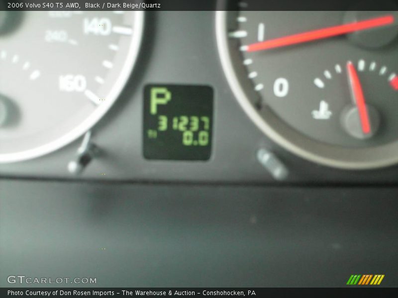 Black / Dark Beige/Quartz 2006 Volvo S40 T5 AWD