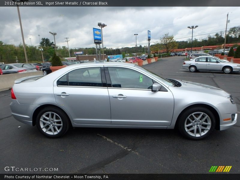 Ingot Silver Metallic / Charcoal Black 2012 Ford Fusion SEL