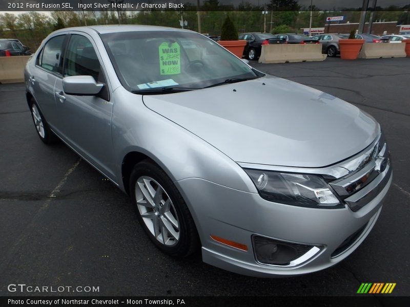 Ingot Silver Metallic / Charcoal Black 2012 Ford Fusion SEL