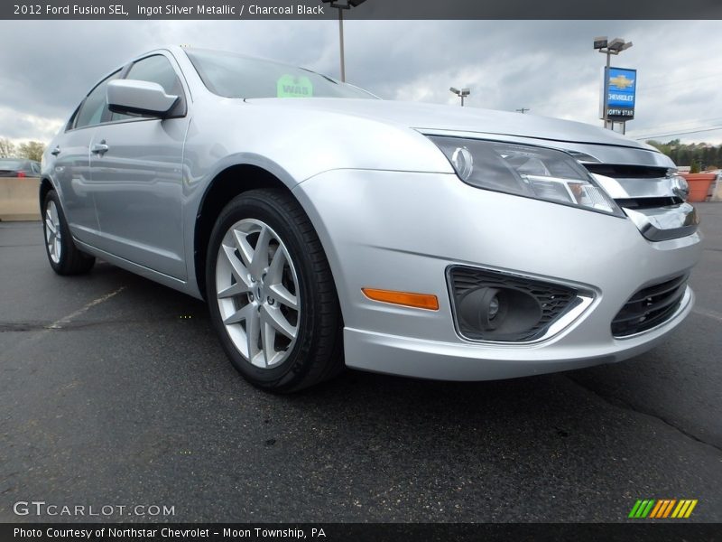 Ingot Silver Metallic / Charcoal Black 2012 Ford Fusion SEL