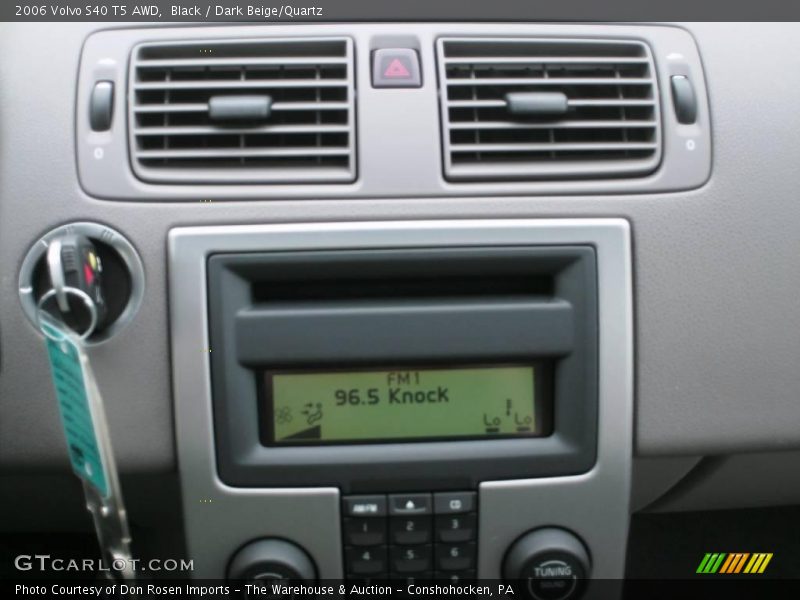 Black / Dark Beige/Quartz 2006 Volvo S40 T5 AWD