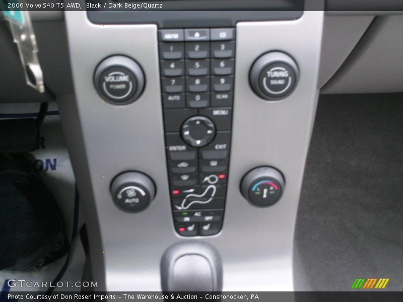 Black / Dark Beige/Quartz 2006 Volvo S40 T5 AWD