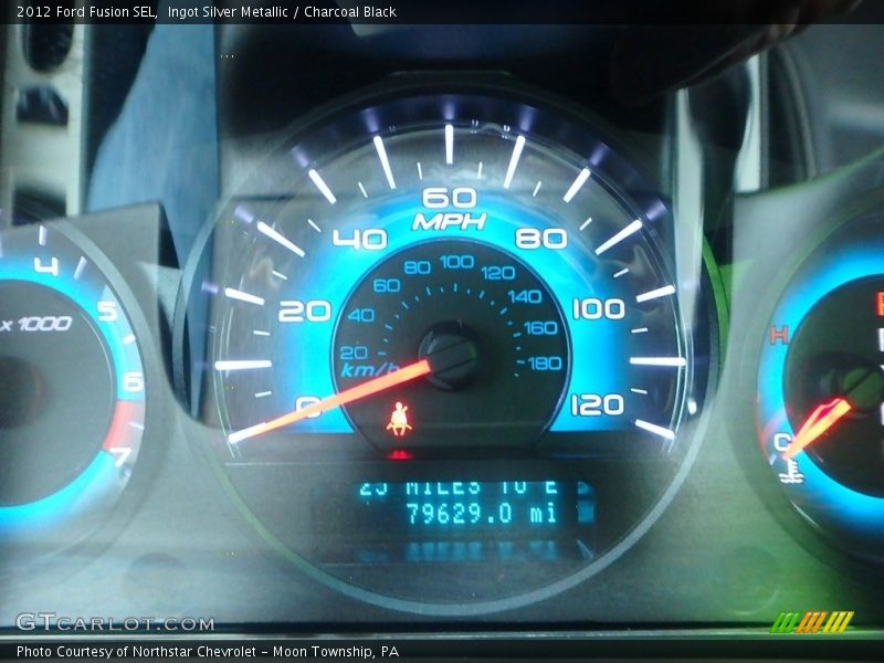 Ingot Silver Metallic / Charcoal Black 2012 Ford Fusion SEL