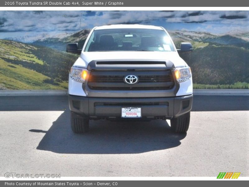 Super White / Graphite 2016 Toyota Tundra SR Double Cab 4x4