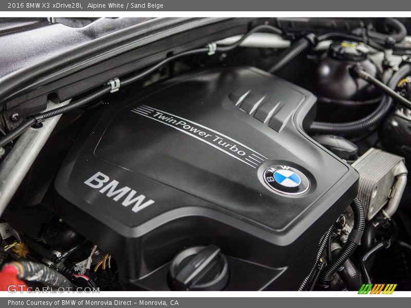 Alpine White / Sand Beige 2016 BMW X3 xDrive28i