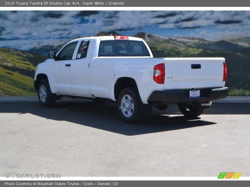 Super White / Graphite 2016 Toyota Tundra SR Double Cab 4x4