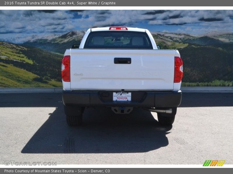 Super White / Graphite 2016 Toyota Tundra SR Double Cab 4x4