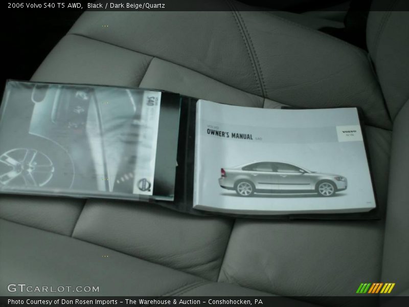 Black / Dark Beige/Quartz 2006 Volvo S40 T5 AWD