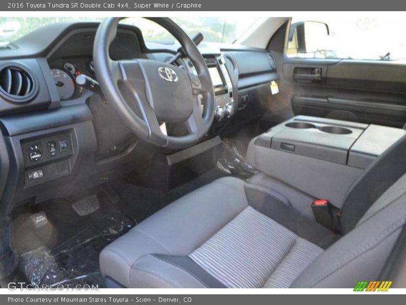 Super White / Graphite 2016 Toyota Tundra SR Double Cab 4x4