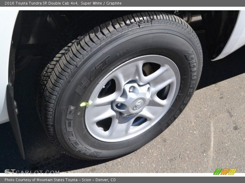 Super White / Graphite 2016 Toyota Tundra SR Double Cab 4x4