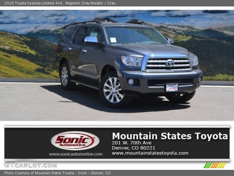 Magnetic Gray Metallic / Gray 2016 Toyota Sequoia Limited 4x4