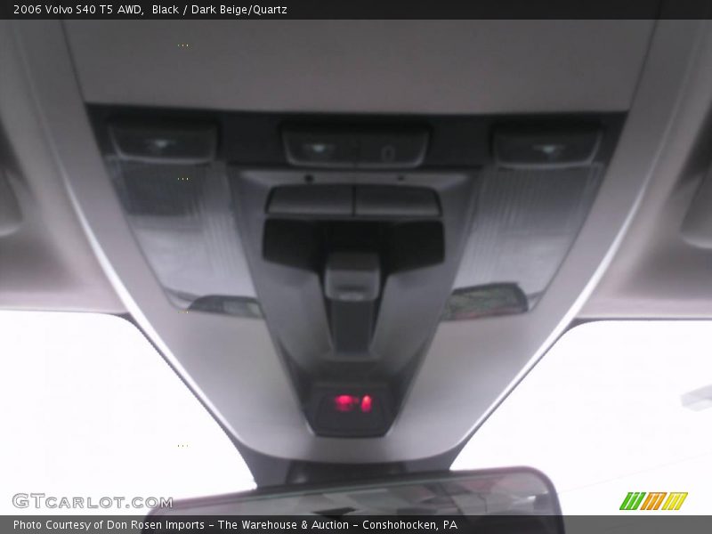 Black / Dark Beige/Quartz 2006 Volvo S40 T5 AWD