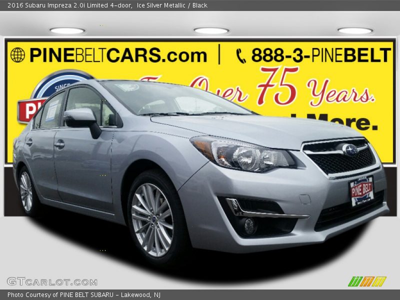 Ice Silver Metallic / Black 2016 Subaru Impreza 2.0i Limited 4-door