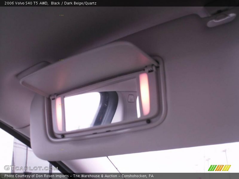 Black / Dark Beige/Quartz 2006 Volvo S40 T5 AWD