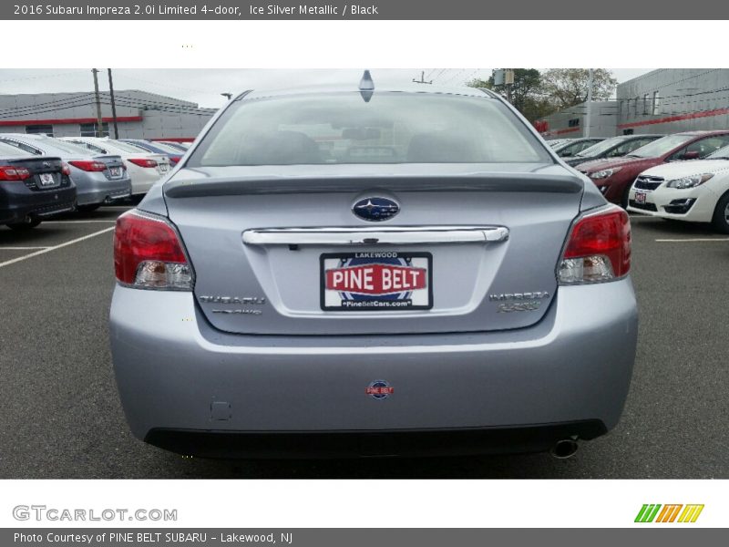 Ice Silver Metallic / Black 2016 Subaru Impreza 2.0i Limited 4-door