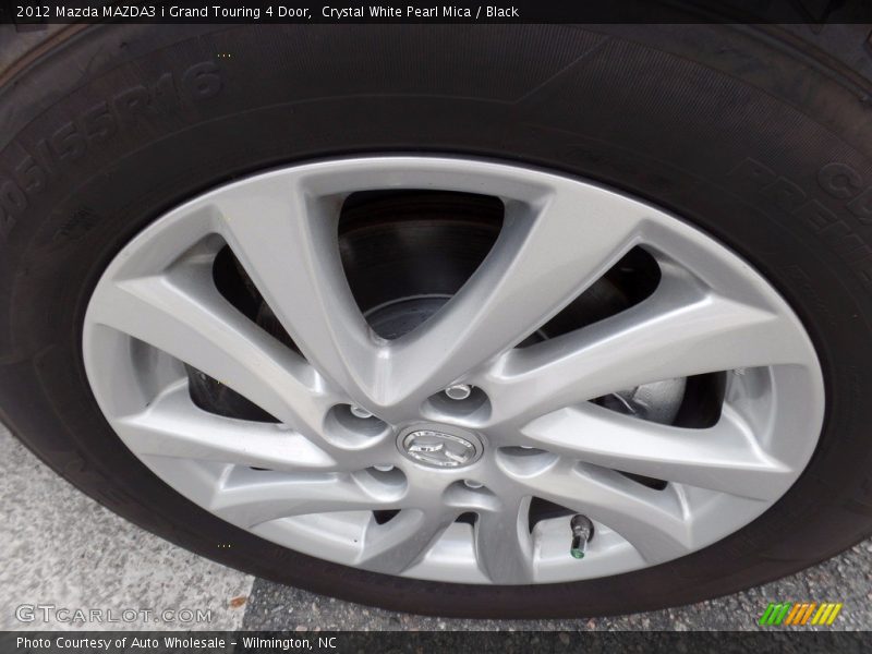 Crystal White Pearl Mica / Black 2012 Mazda MAZDA3 i Grand Touring 4 Door