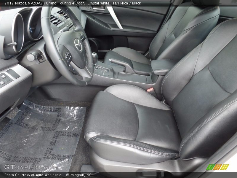 Crystal White Pearl Mica / Black 2012 Mazda MAZDA3 i Grand Touring 4 Door