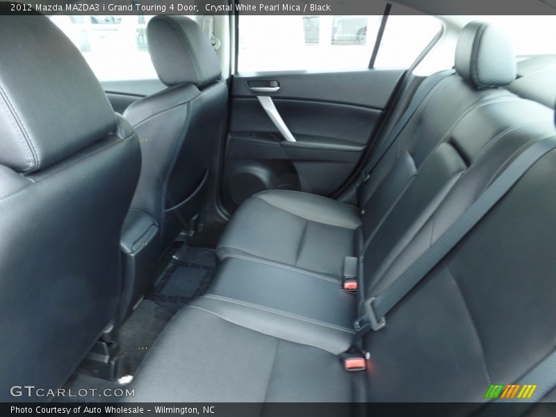 Crystal White Pearl Mica / Black 2012 Mazda MAZDA3 i Grand Touring 4 Door